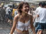 ゲリラ豪雨大好き　長野県　安曇野市　#ゲリラ豪雨　#びしょ濡れ　#soaking　